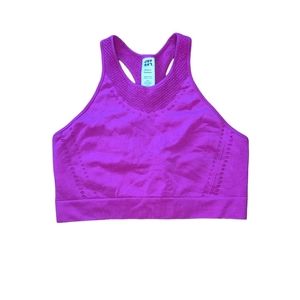 Joy Lab Sports Bra Racerback Mesh Pink Size Medium